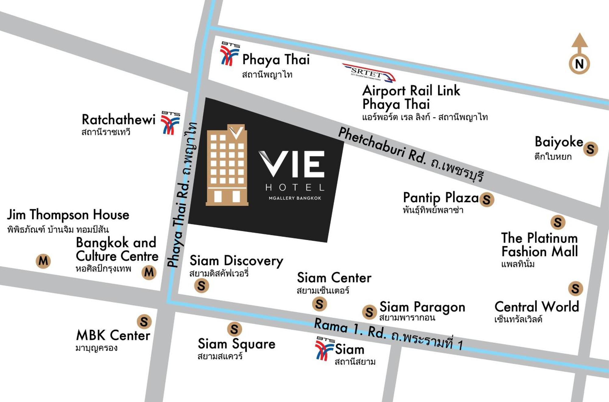 Vie Hotel Bangkok - Mgallery Collection Экстерьер фото Location of VIE Hotel
